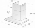 Каминная вытяжка Gorenje WHT 631 E2 X