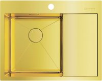 Кухонная мойка Omoikiri Akisame 65-LG-L светлое золото