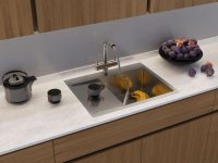 Кухонная мойка Omoikiri Akisame 65-LG-L светлое золото