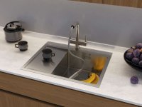 Кухонная мойка Omoikiri Akisame 65-LG-L светлое золото