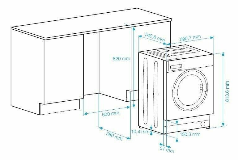 Встраиваемая стиральная машина Beko WMI 71242