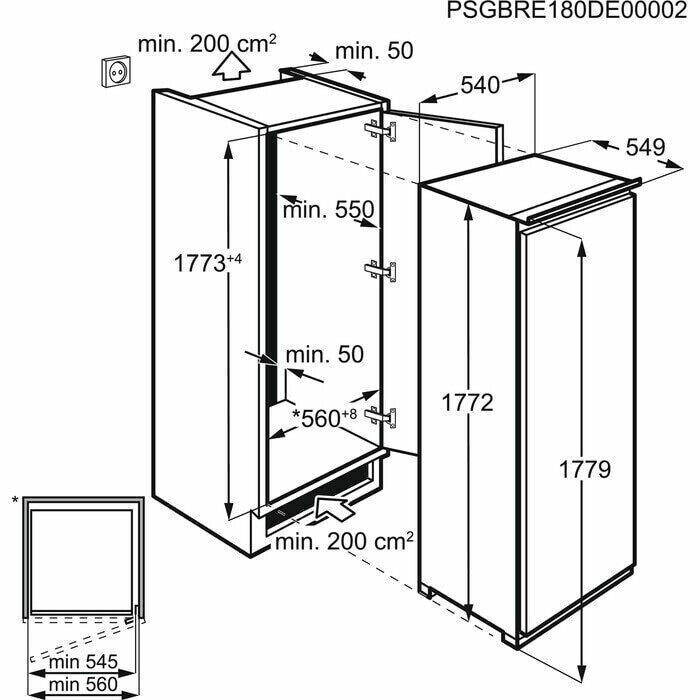 Встраиваемый морозильник Electrolux EUN 92244 AW