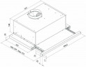 Встраиваемая вытяжка Kronasteel Kamilla Slim 1M 500