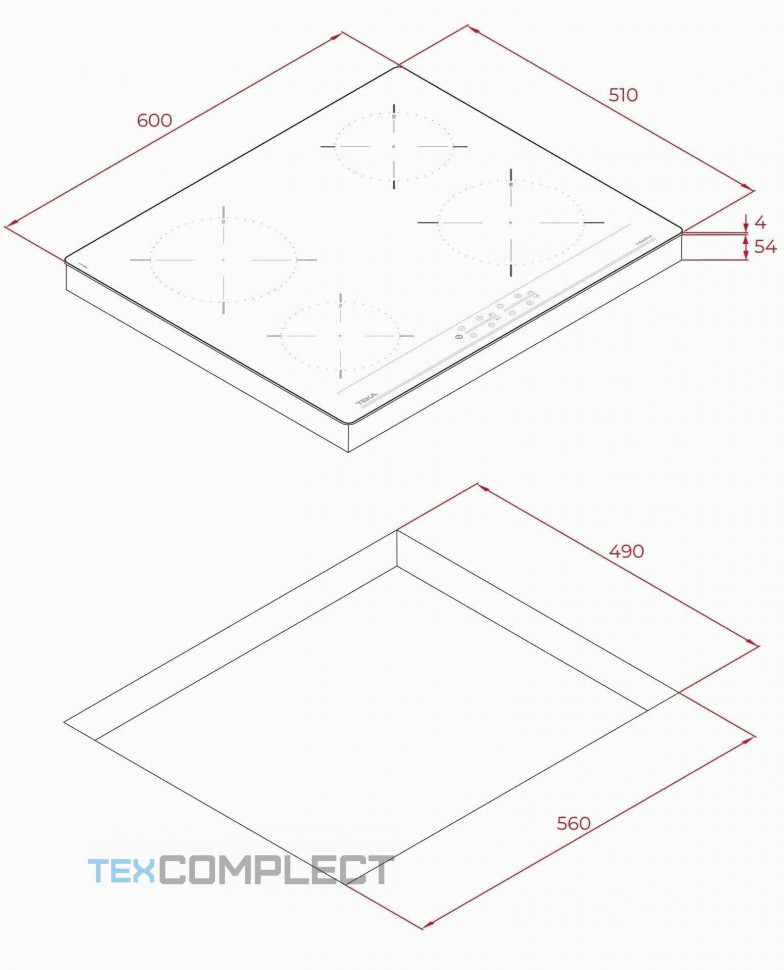 Индукционная варочная панель Teka IBC 64000 TTC