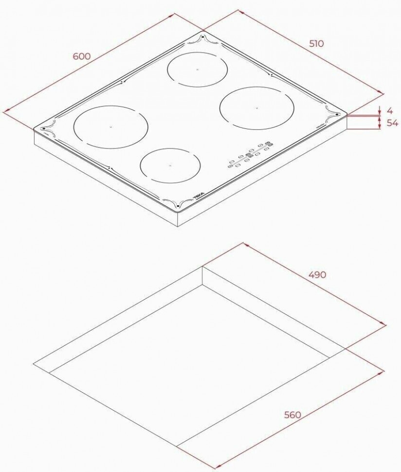 Индукционная варочная панель Teka IBR 64040 TTC