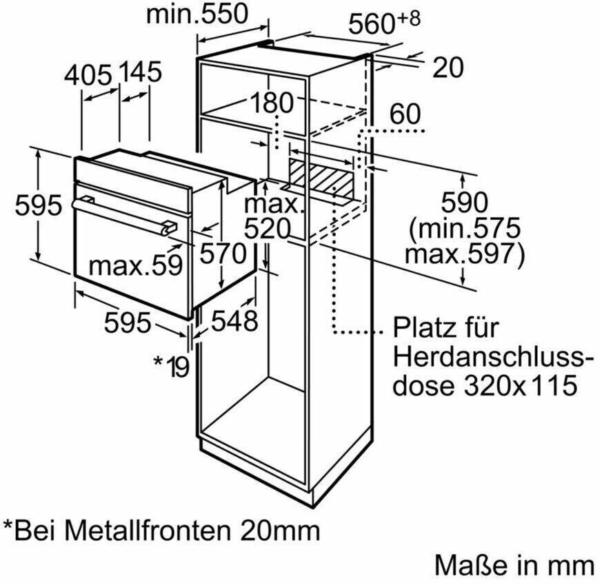 Электрический духовой шкаф Bosch HBG 655NB1