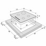 Газовая варочная панель Krona ORTICA 60 WH