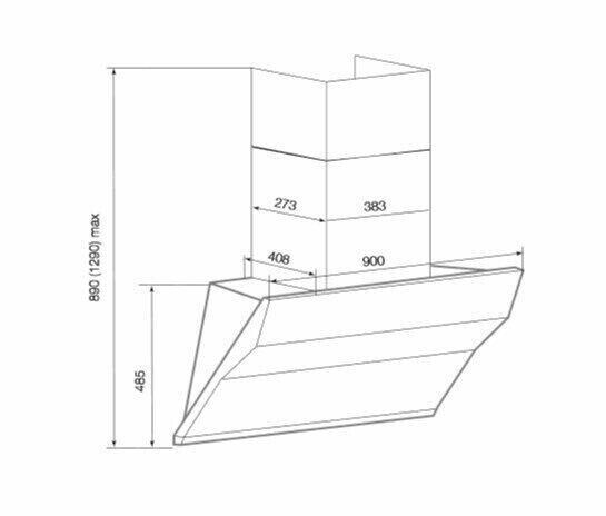 Каминная вытяжка GRAUDE DH 90.0 GG