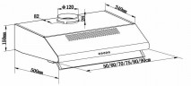Подвесная вытяжка MAUNFELD MP-1 50