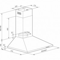 Каминная вытяжка GRAUDE DHP 50.0 E