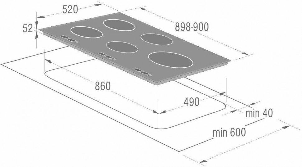 Индукционная варочная панель Gorenje GIT 95 XC