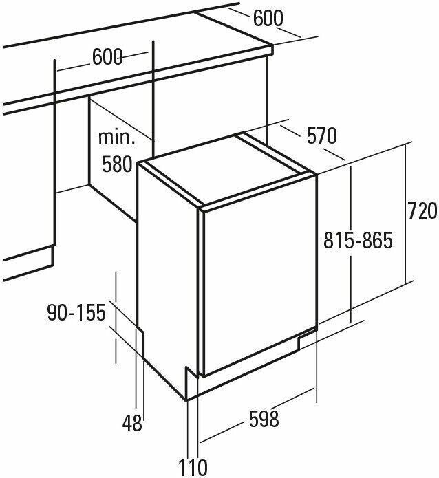 Посудомоечная машина Cata LVI60014