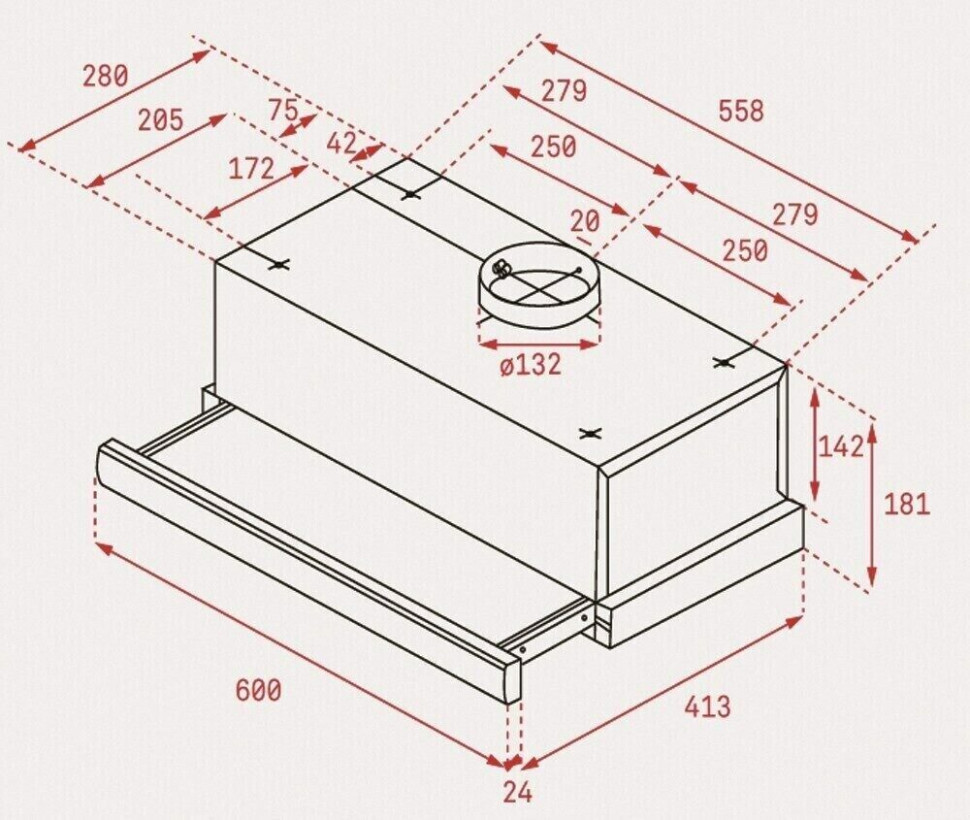 Встраиваемая вытяжка Teka TL 6420
