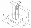 Каминная вытяжка Smeg KS905NXE2