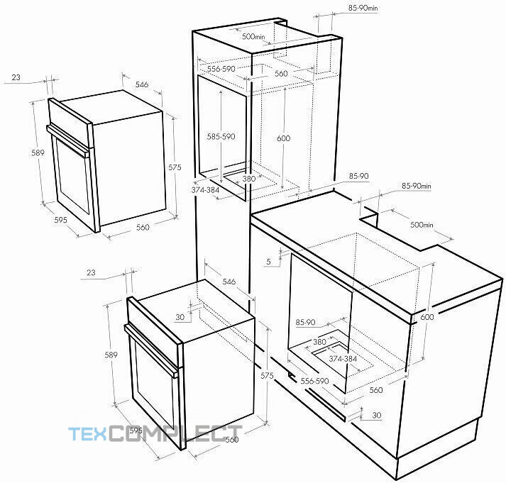 Шкаф духовой газовый MAUNFELD MGOG 673 B