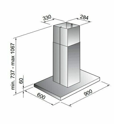 Каминная вытяжка Korting KHA 9770 X