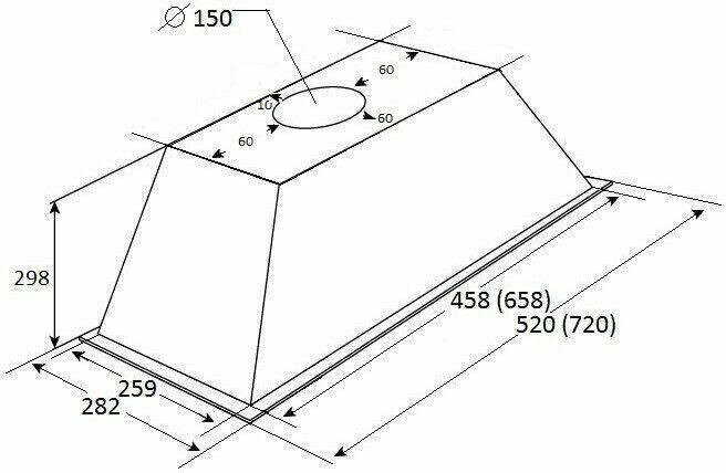 Встраиваемая вытяжка Kuppersberg Inlinea 72 XE
