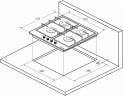 Газовая варочная панель Kuppersberg FGC 63 W