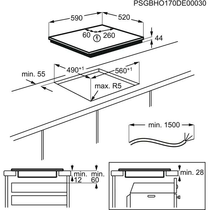 Индукционная варочная панель Electrolux CIL 61443 C