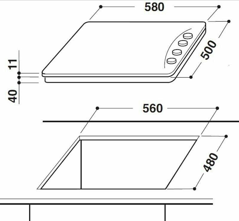 Газовая варочная панель Whirlpool AKM 516 JA