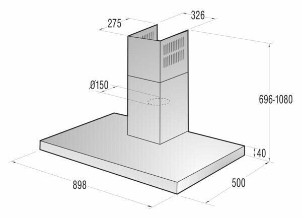 Каминная вытяжка Gorenje DTT 9416 X