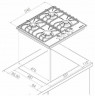 Газовая варочная панель Kuppersberg FQ 602 C
