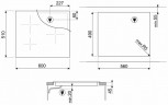 Индукционная варочная панель Smeg SI1M7643B