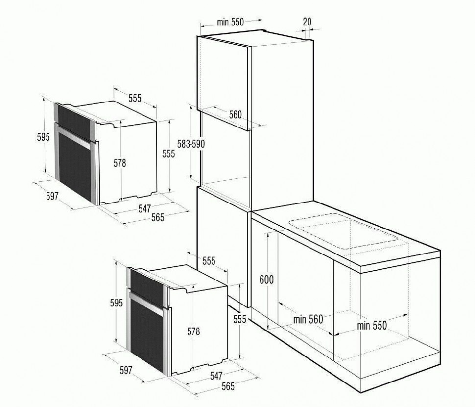 Электрический духовой шкаф Gorenje BO 8645 MG