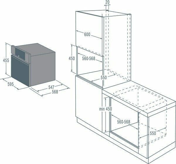 Встраиваемая микроволновая печь Gorenje GOM 711 B