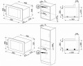 Встраиваемая микроволновая печь Smeg FMI120S1