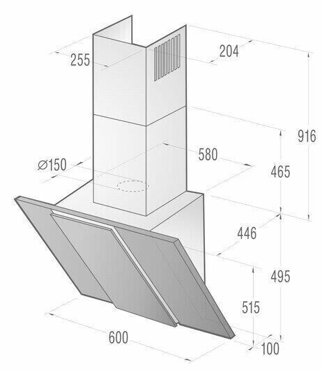 Каминная вытяжка Gorenje DVG 6565 B