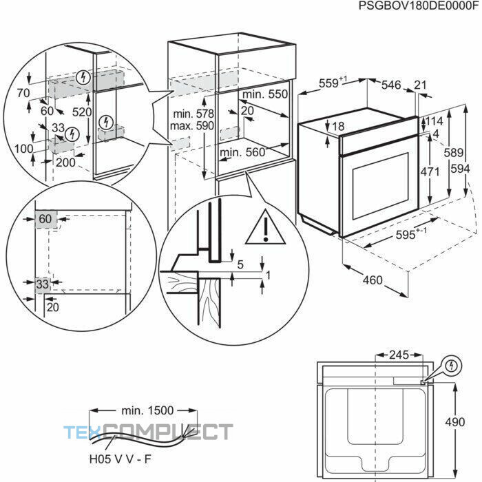 Электрический духовой шкаф Electrolux OED 5C50Z