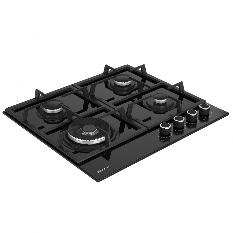 Встраиваемая газовая панель независимая Hotpoint HGS 62F/BK