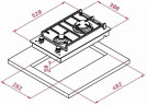 Газовая варочная панель Teka CGW LUX 30.1 2G AI AL CI NAT