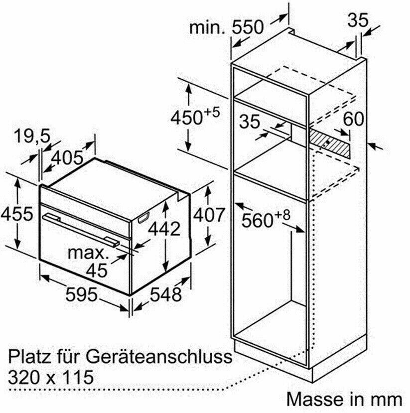 Электрический духовой шкаф Bosch CMG 633BB1