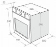 Электрический духовой шкаф MAUNFELD AEOC 575 W