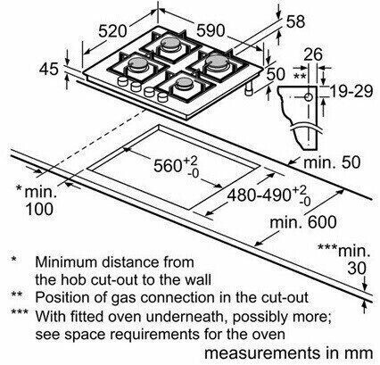 Газовая варочная панель Bosch PPP 616 C91R