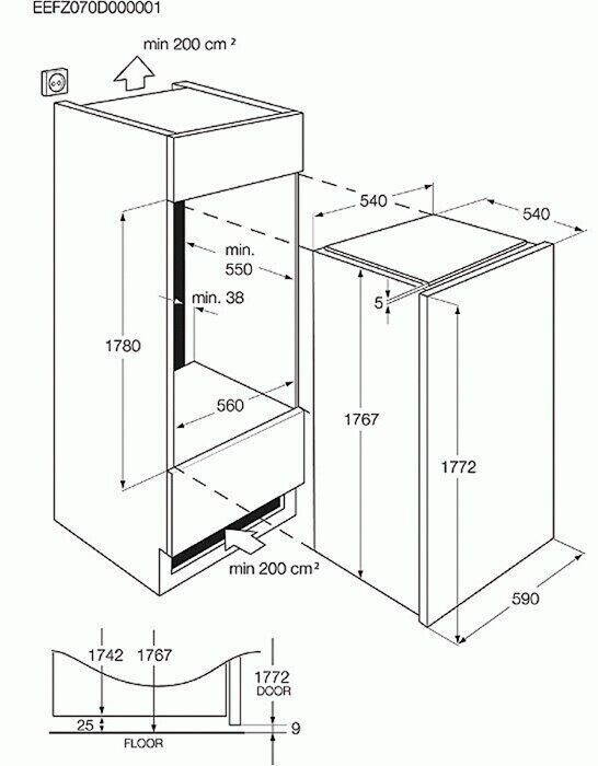Винный шкаф Electrolux ERW 3313 AOX
