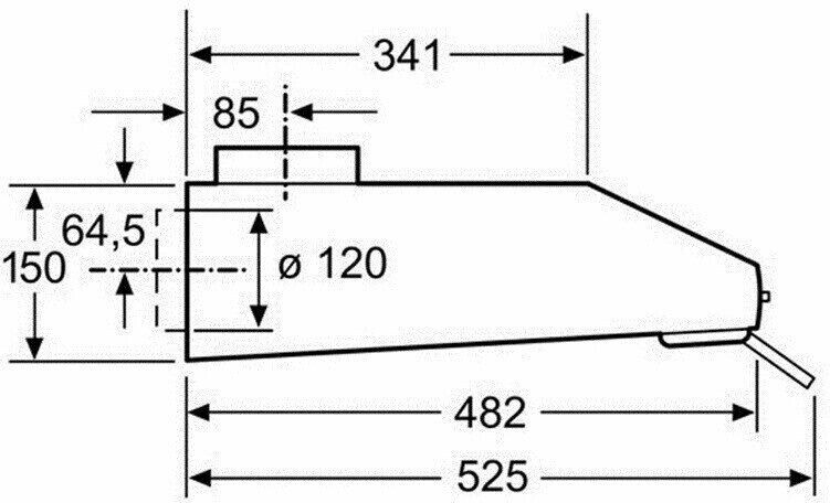 Подвесная вытяжка Bosch DHU 642 D