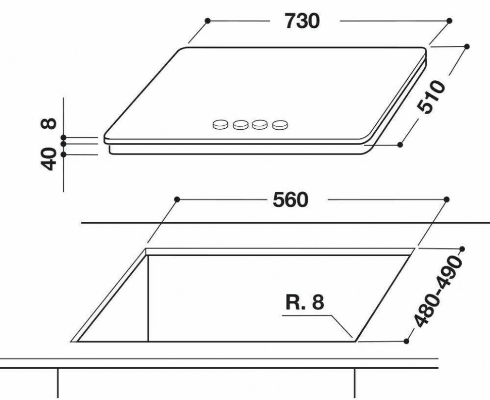 Газовая варочная панель KitchenAid KHGD5 77510