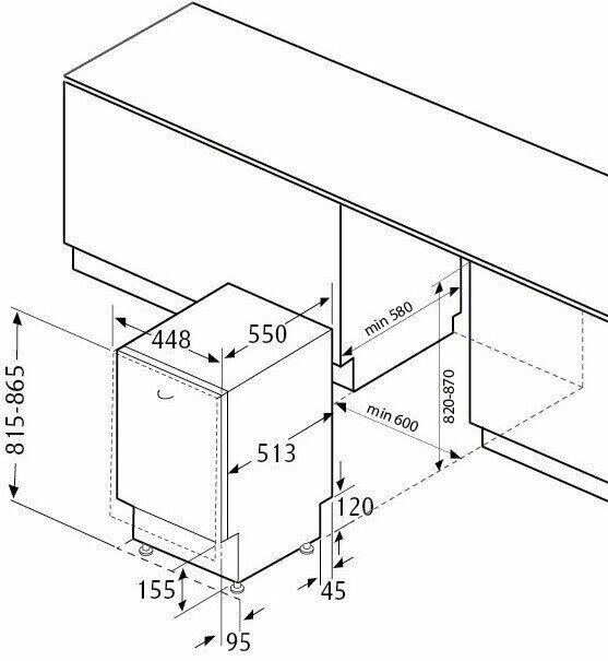 Посудомоечная машина Flavia BI 45 Delia