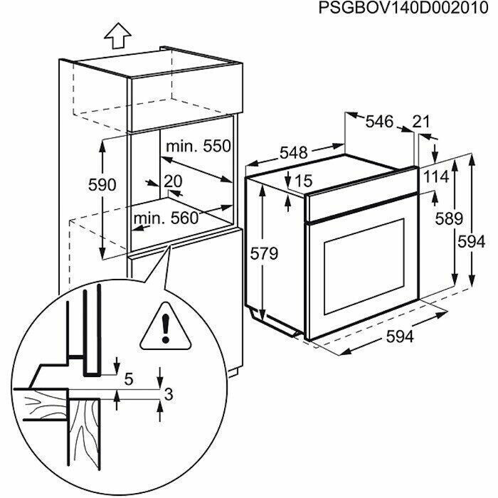 Электрический духовой шкаф Electrolux EOB 95851 AX