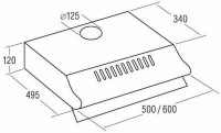 Подвесная вытяжка Cata P 3060 X
