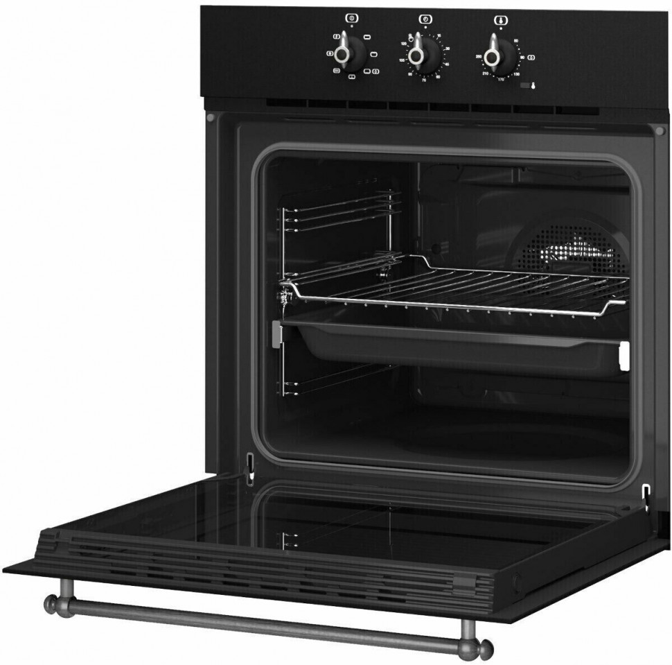 Электрический духовой шкаф Teka HRB 6100 ATS Silver Антрацит/состаренная серебро