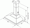 Каминная вытяжка Smeg KC19BSE
