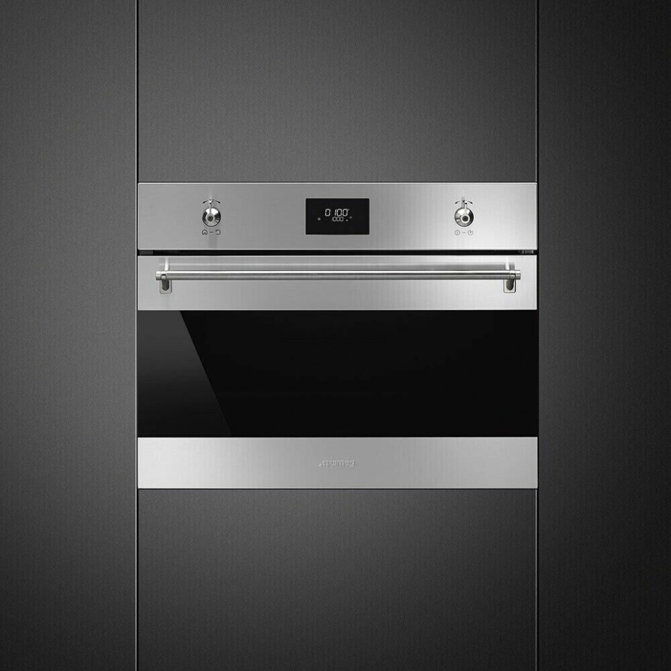 Встраиваемая микроволновая печь Smeg SF4309MX