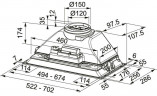 Встраиваемая вытяжка Franke FBI 705 XS HCS 305.0599.510