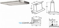 Подвесная вытяжка Electrolux EFT 60405 X