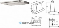 Подвесная вытяжка Electrolux EFT 60405 X