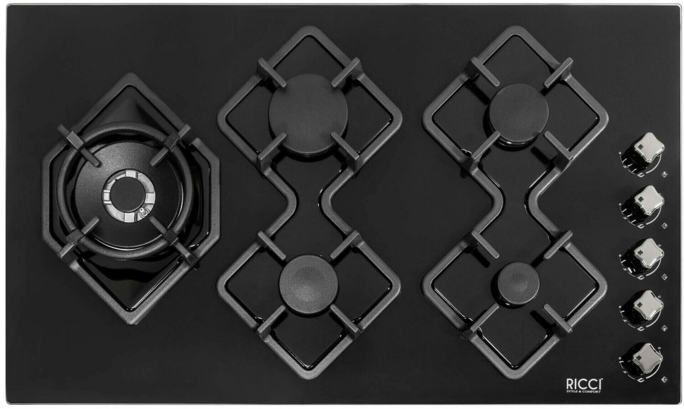 Газовая варочная панель RICCI RGN-K5041BL